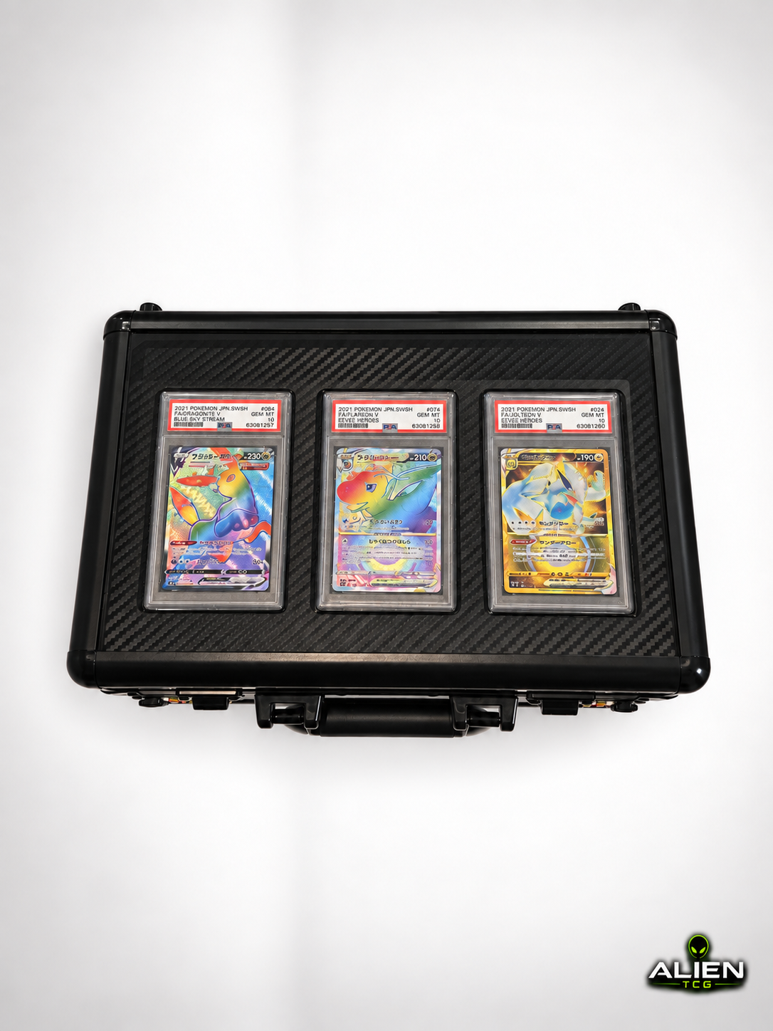 Alien-TCG Premium Schutzkoffer Acrylglasfront 36 Karten PSA BGS CGC Aufbewahrung