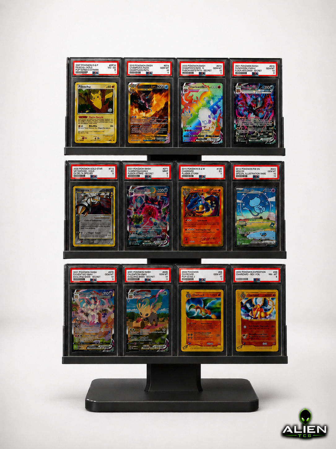 Pokémon PSA CGC Slab Display Ständer 4x3 Grading Kartenhalter TCG Zubehör Halter