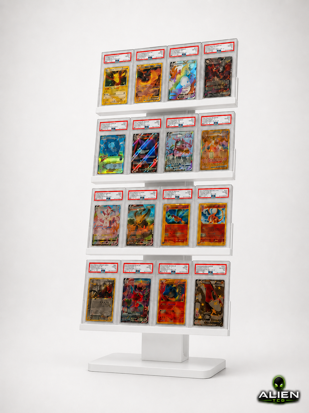 Pokémon PSA Slab Display Ständer 4x4 Grading Kartenhalter TCG Zubehör Aufsteller