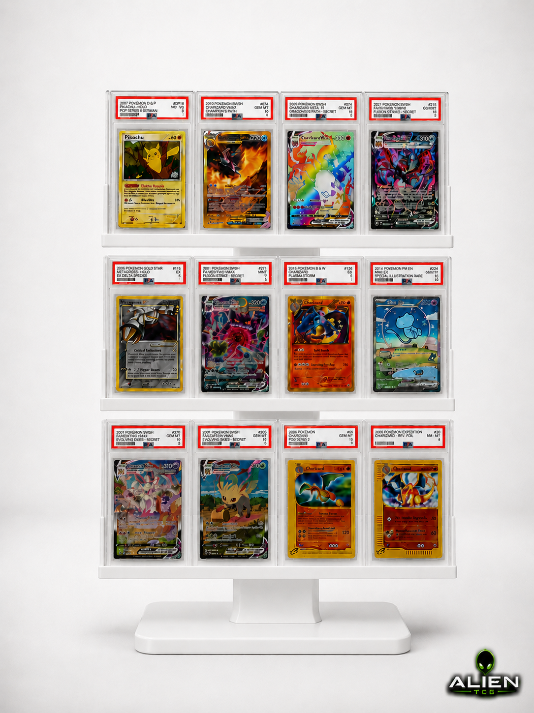 Pokémon PSA CGC Slab Display Ständer 4x3 Grading Kartenhalter TCG Zubehör Halter