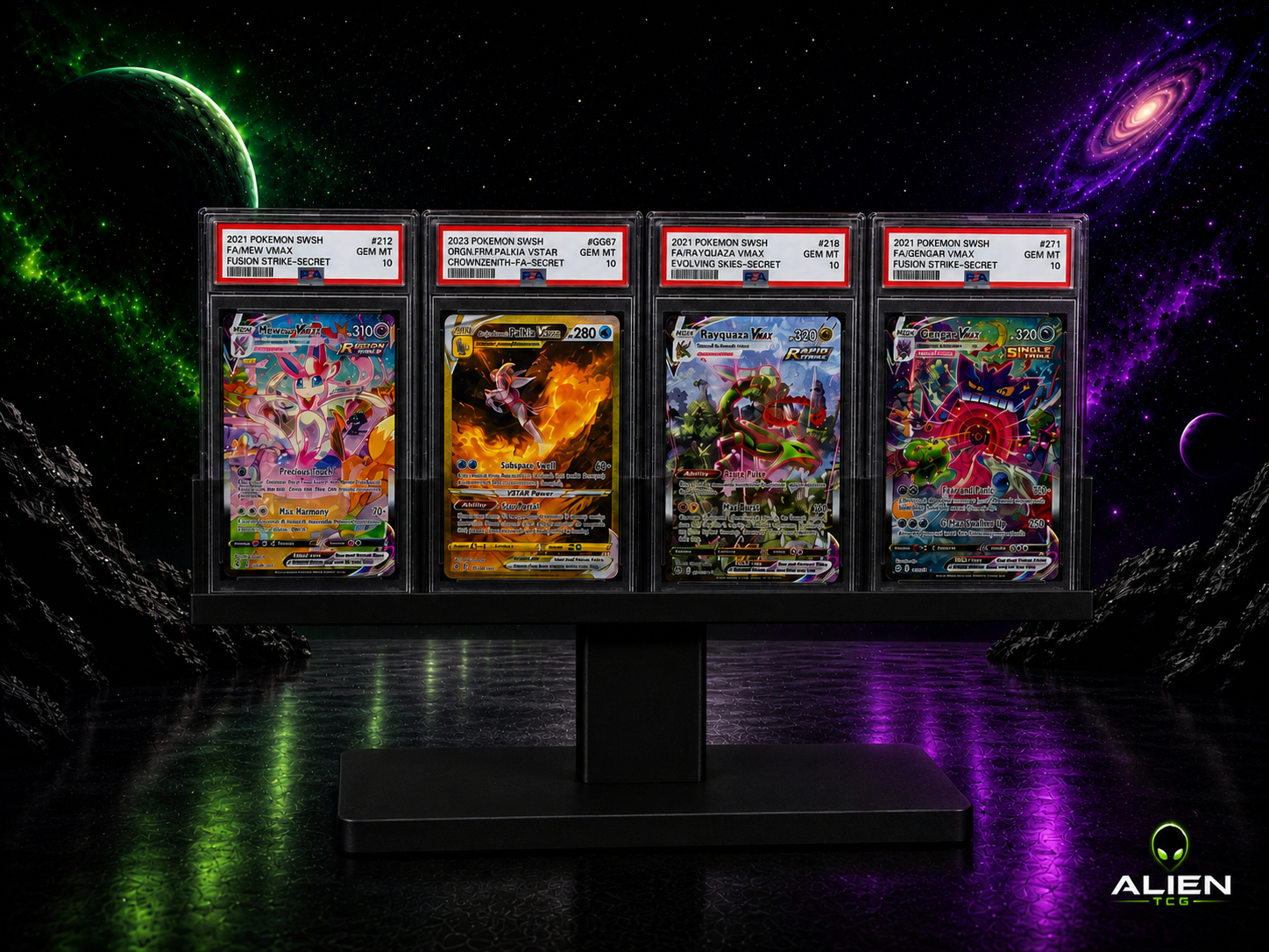 4x1 Pokemon PSA Slab Moderner TCG Display-Ständer