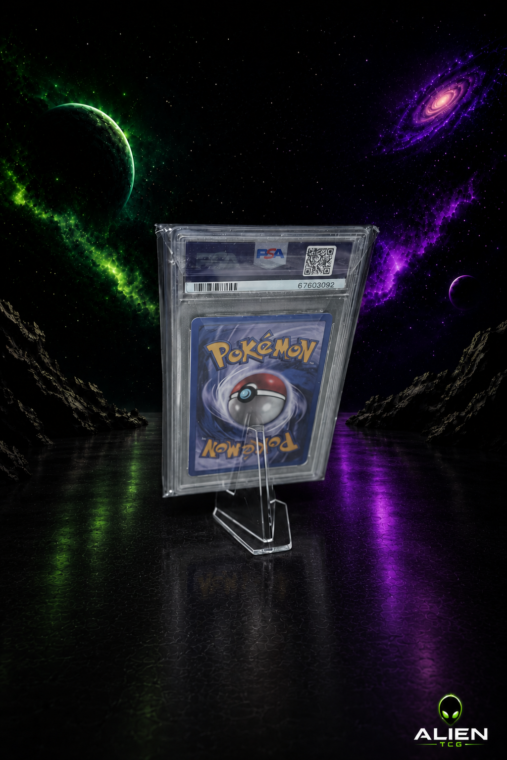 10x Acryl Kartenhalter für gegradete TCG Sammelkarten