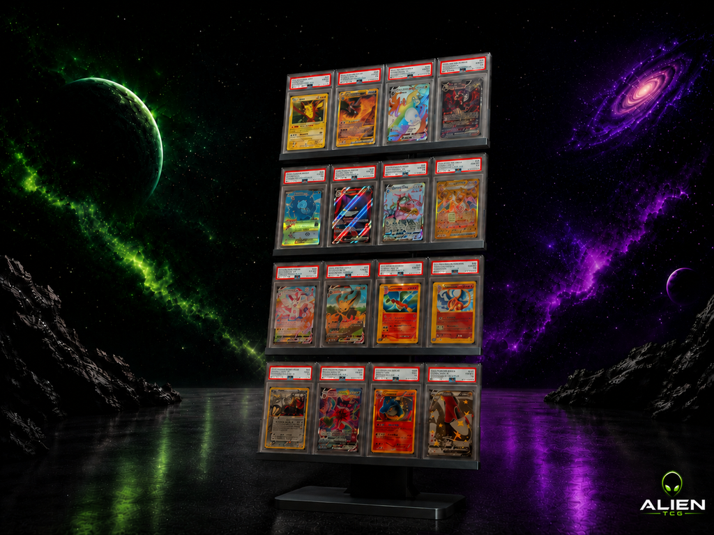4x4 Pokemon PSA Slab Moderner TCG Display-Ständer