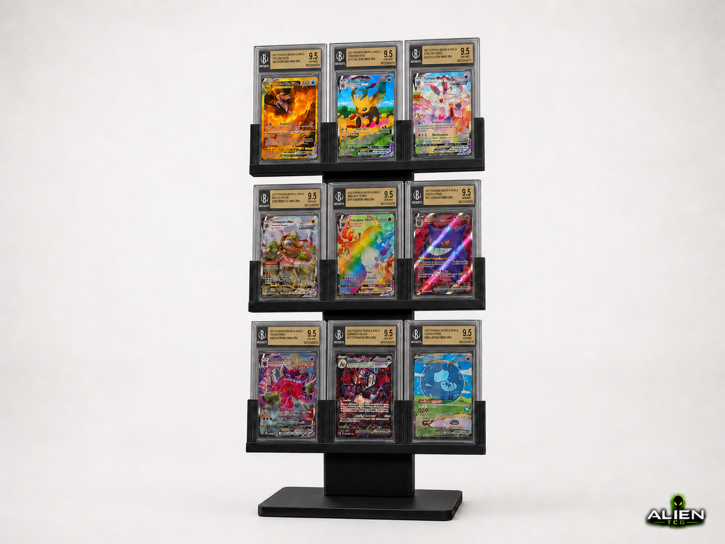 Pokémon BGS Slab Display Ständer 3x3 Grading Kartenhalter TCG Zubehör Halter