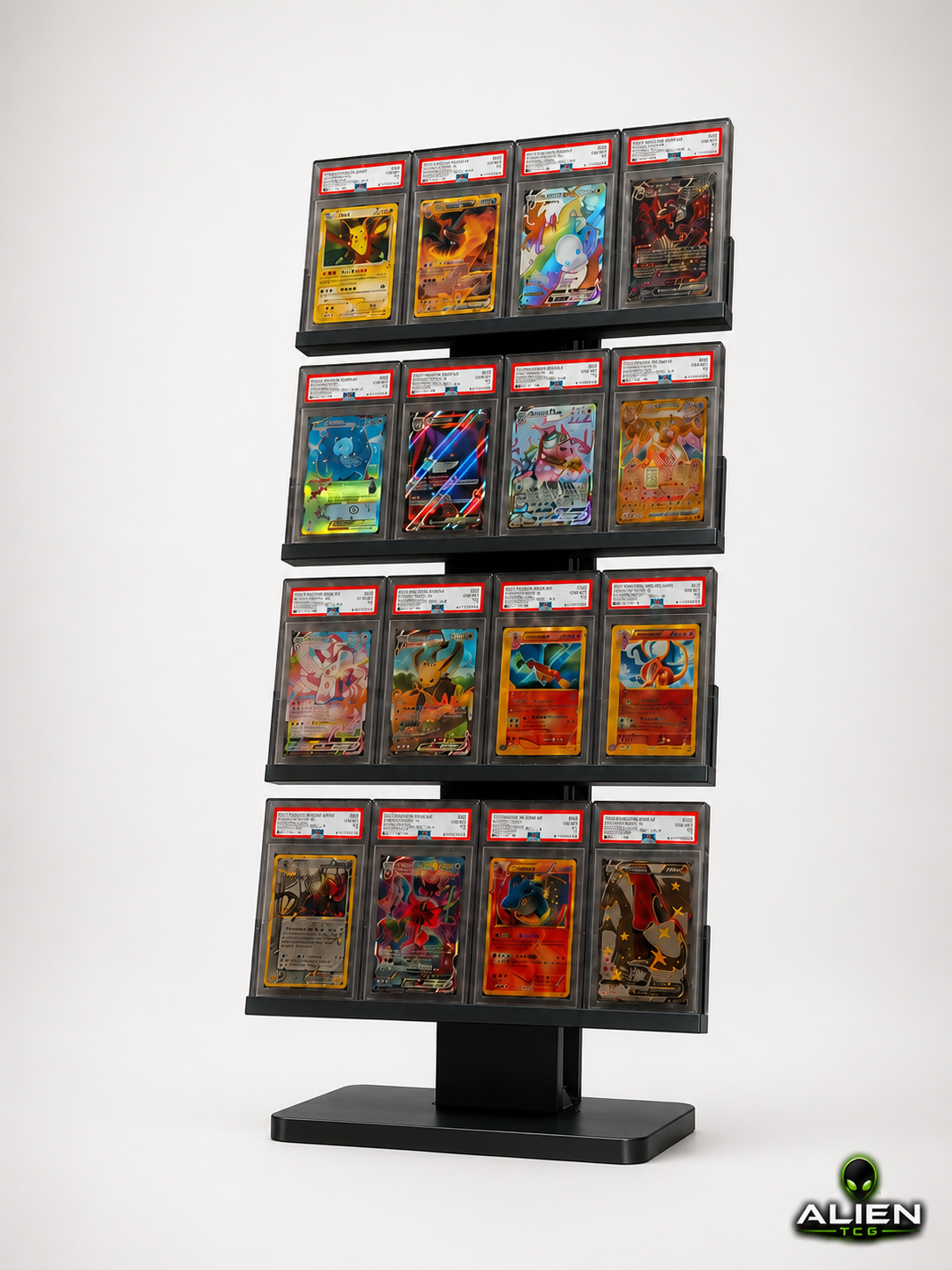 Pokémon PSA Slab Display Ständer 4x4 Grading Kartenhalter TCG Zubehör Aufsteller