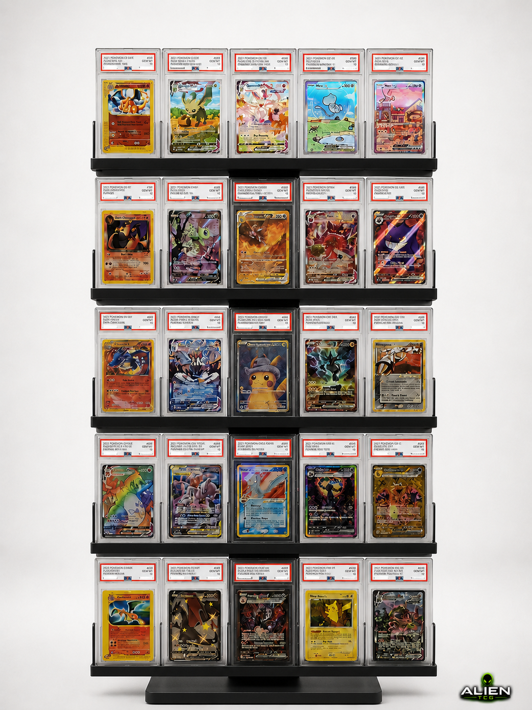 Pokémon PSA Slab Display Ständer 5x5 Grading Kartenhalter TCG Zubehör Aufsteller
