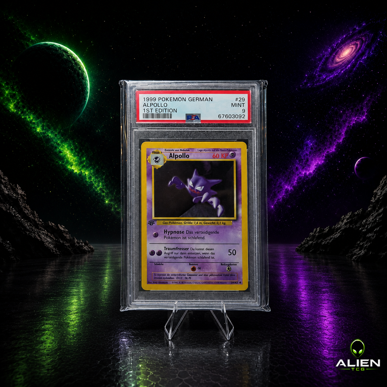 10x Acryl Kartenhalter für gegradete TCG Sammelkarten