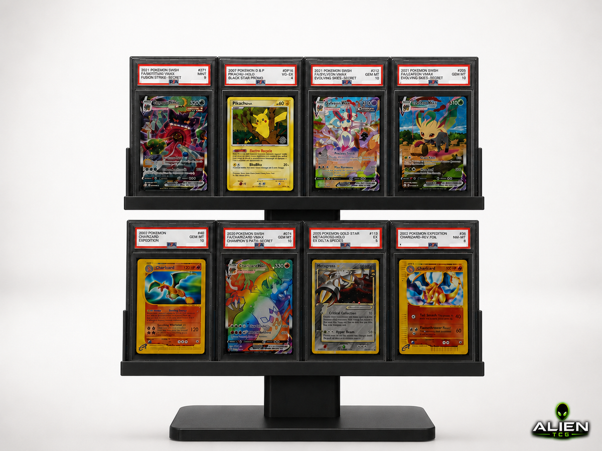 Pokémon PSA CGC Slab Display Ständer 4x2 Grading Kartenhalter TCG Zubehör Halter