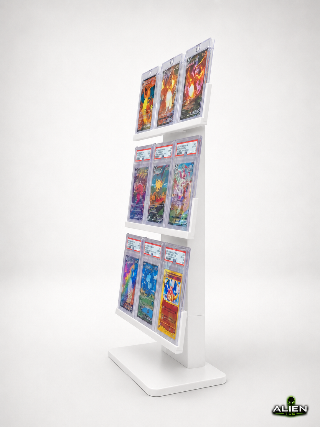 Pokémon PSA CGC Slab Display Ständer 3x3 Grading Kartenhalter TCG Zubehör Halter