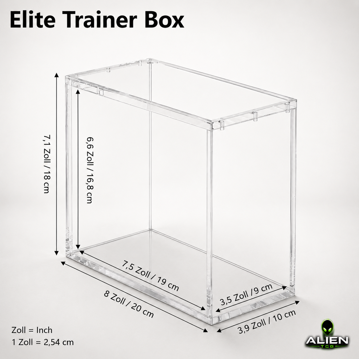 Acryl Case für Pokémon Elite Trainer Box ETB | Acryl Case Pokémon ETB