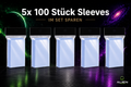 5x 100 Stück Card Sleeves | Aufbewahrungshüllen für TCG Sammelkarten