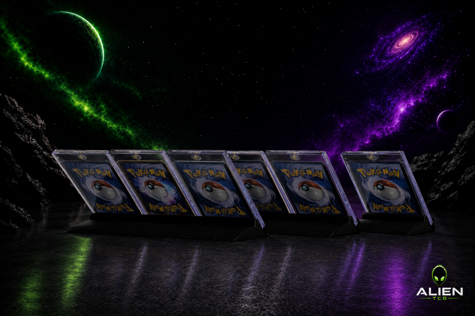 Pokemon Niederwinkel Display-Ständer für Einzelkarten | TCG | Kartenhalter