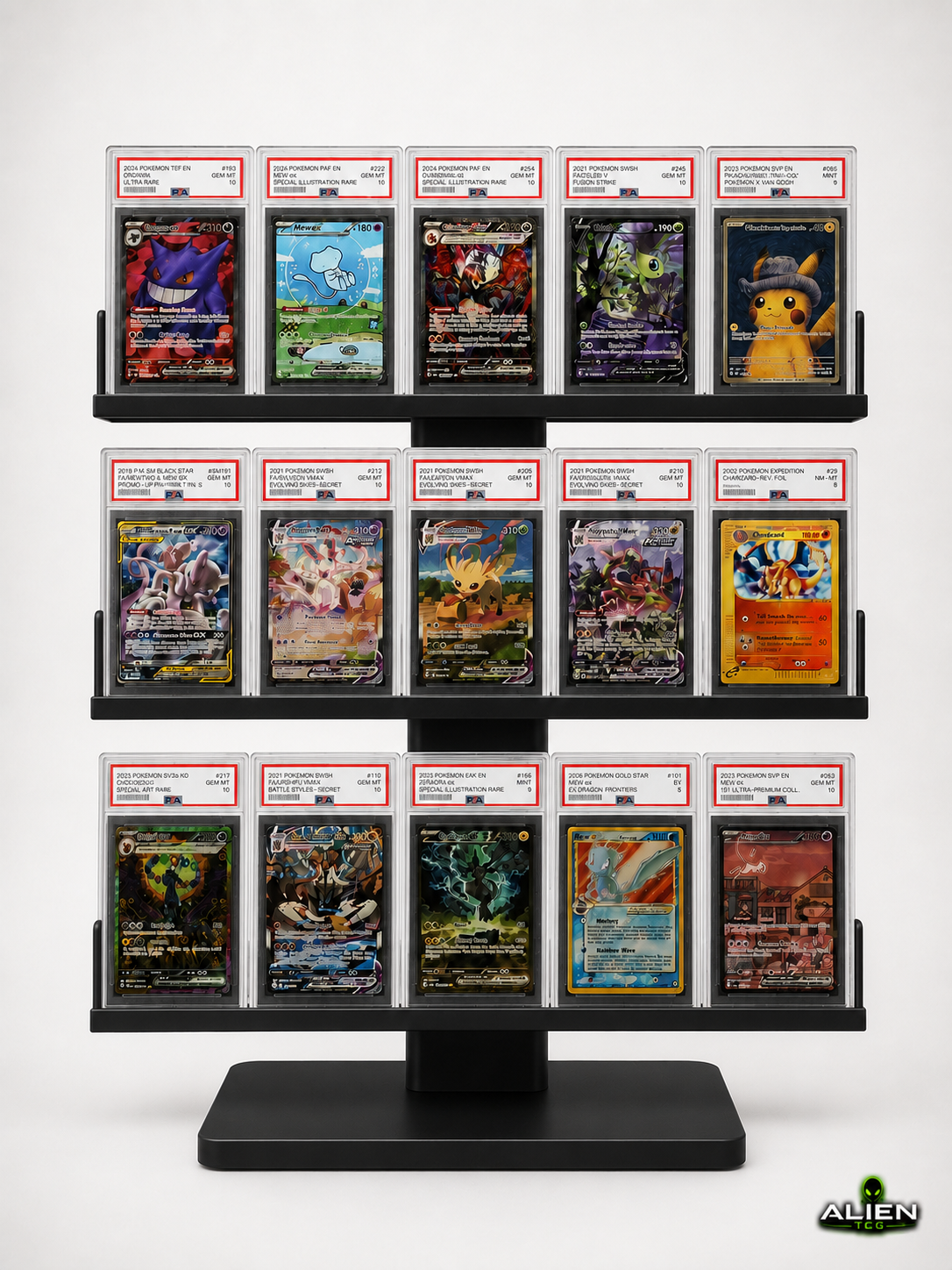 Pokémon PSA Slab Display Ständer 5x3 Grading Kartenhalter TCG Zubehör Aufsteller