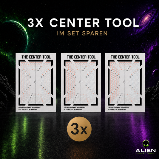 3x The Center Tool - Sammelkarten Zentrierwerkzeug TCG