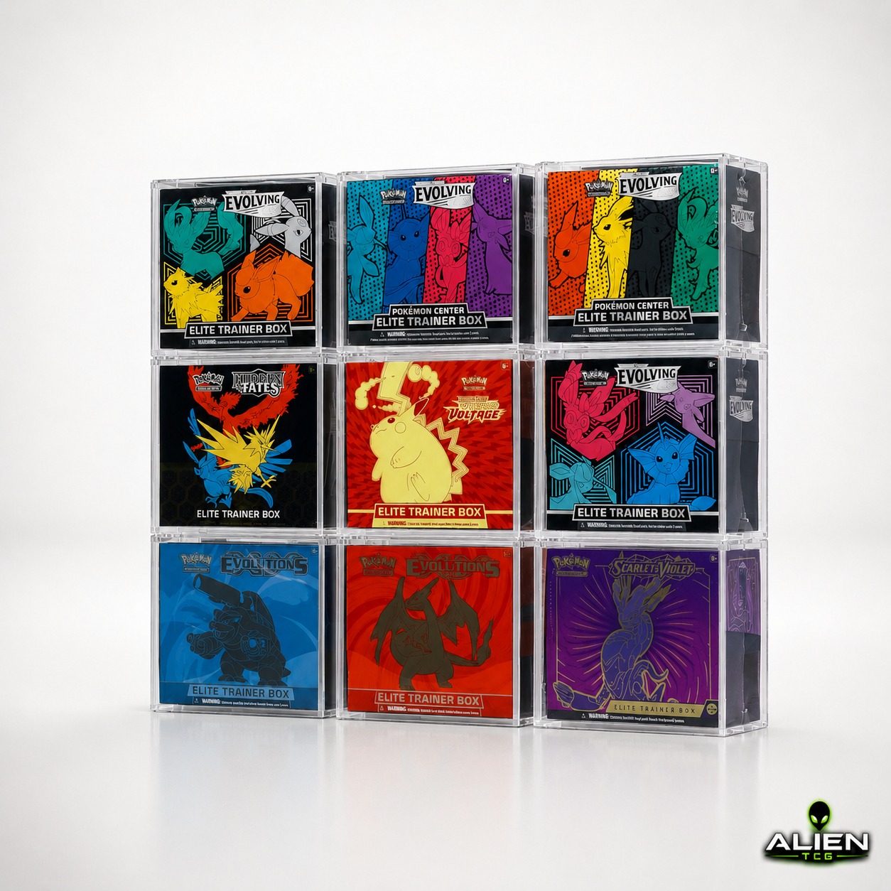 Acryl Case für Pokémon Elite Trainer Box ETB | Acryl Case Pokémon ETB