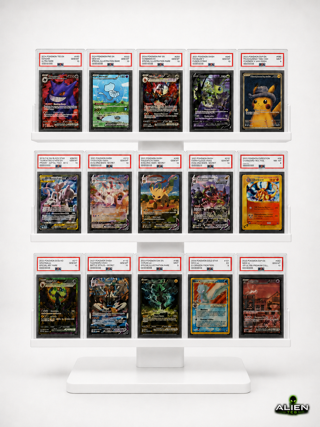 Pokémon PSA Slab Display Ständer 5x3 Grading Kartenhalter TCG Zubehör Aufsteller