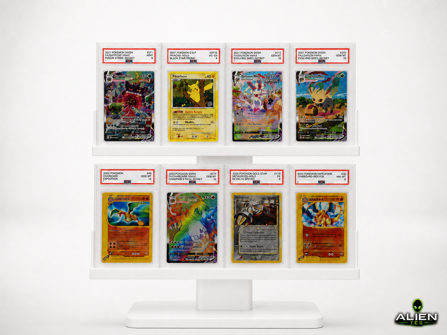 Pokémon PSA CGC Slab Display Ständer 4x2 Grading Kartenhalter TCG Zubehör Halter