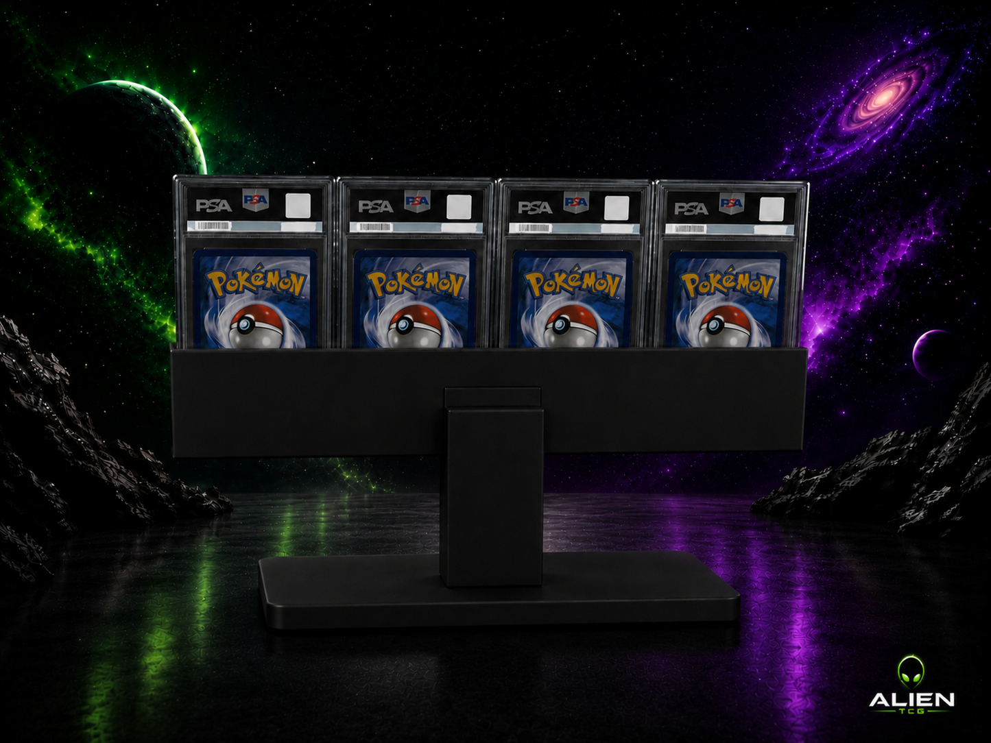 4x1 Pokemon PSA Slab Moderner TCG Display-Ständer