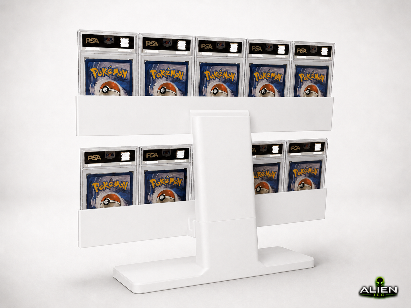 5x2 Pokémon PSA/CGC Slab Moderner TCG Display Ständer
