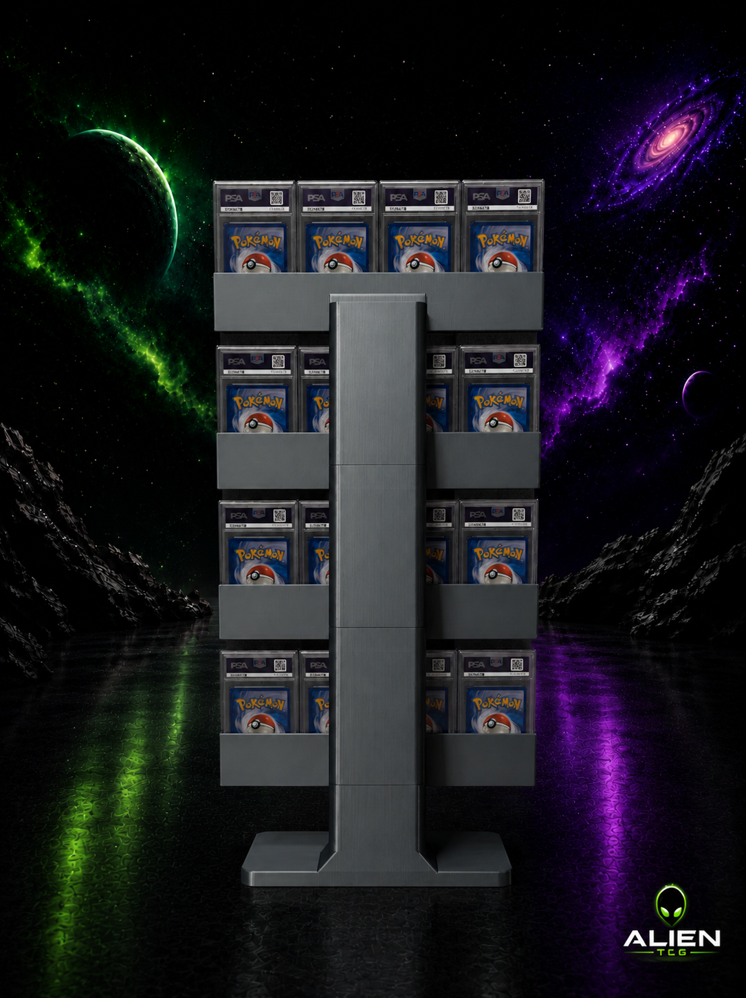 4x4 Pokemon PSA Slab Moderner TCG Display-Ständer