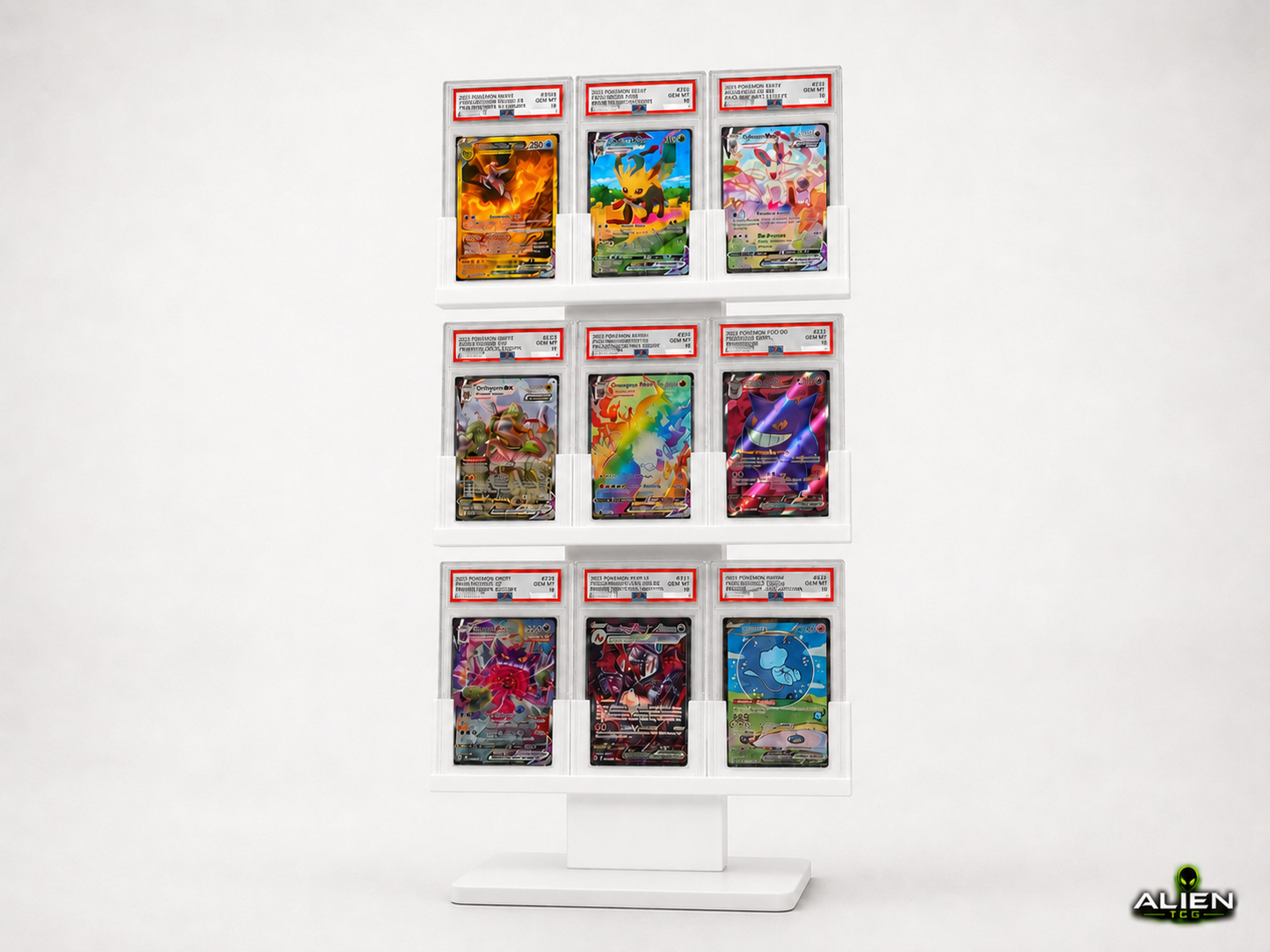 Pokémon PSA CGC Slab Display Ständer 3x3 Grading Kartenhalter TCG Zubehör Halter