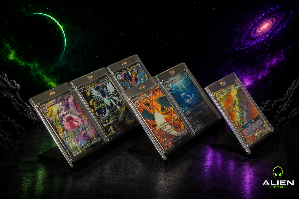 Pokemon Niederwinkel Display-Ständer für Einzelkarten | TCG | Kartenhalter