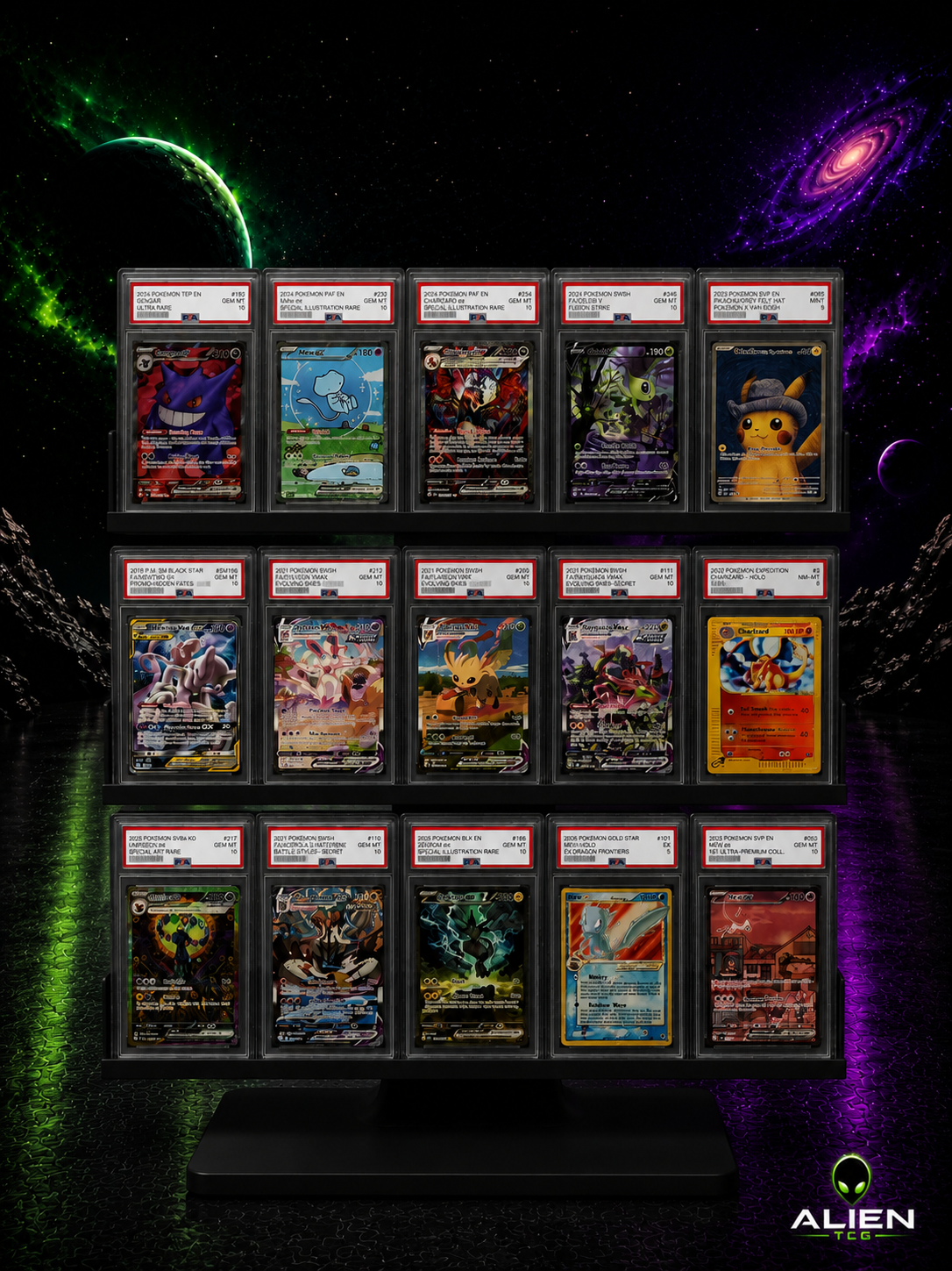 5x3 Pokémon PSA Slab Modern TCG Display-Ständer