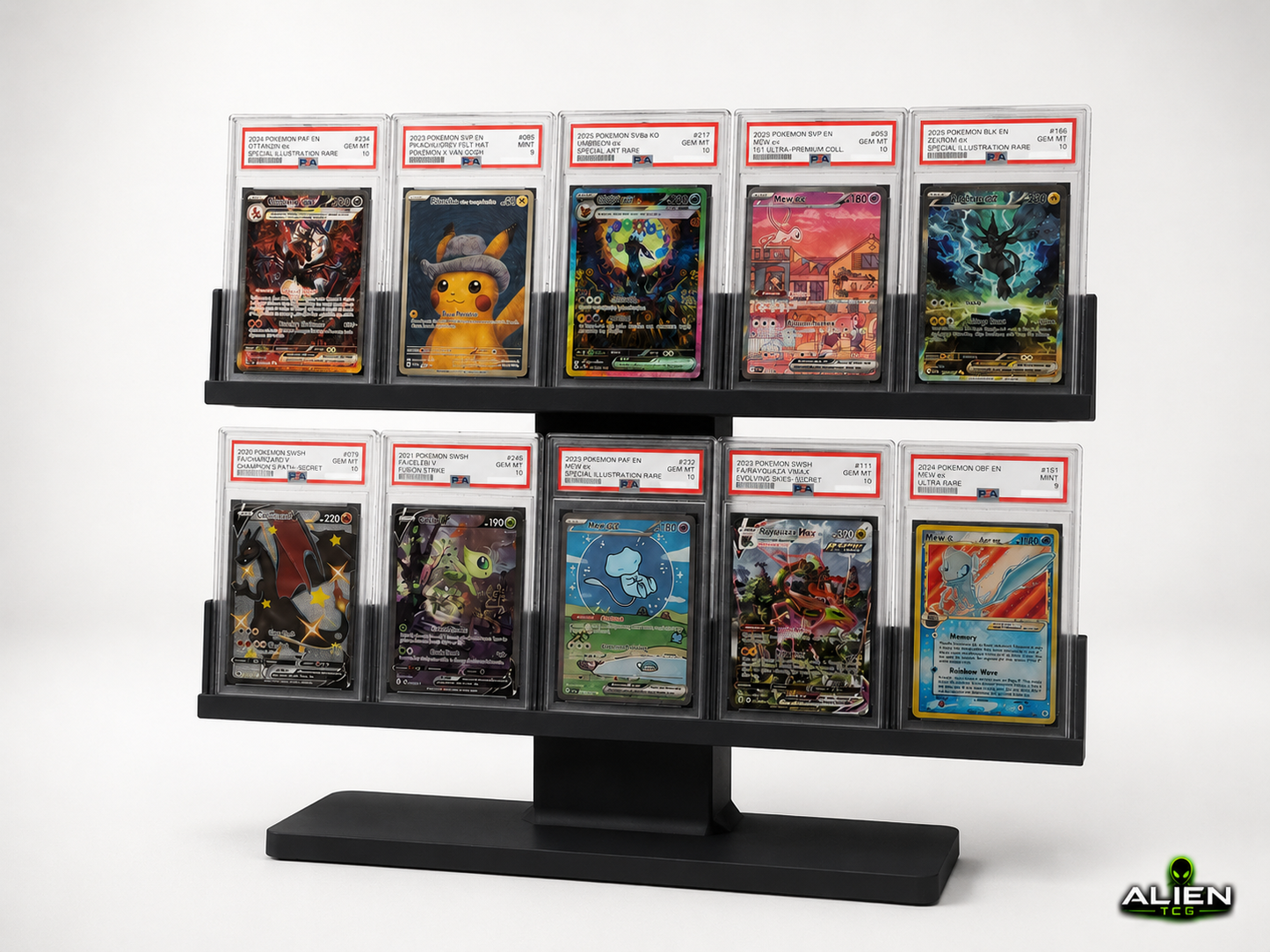 Pokémon PSA CGC Slab Display Ständer 5x2 Grading Kartenhalter TCG Zubehör Halter