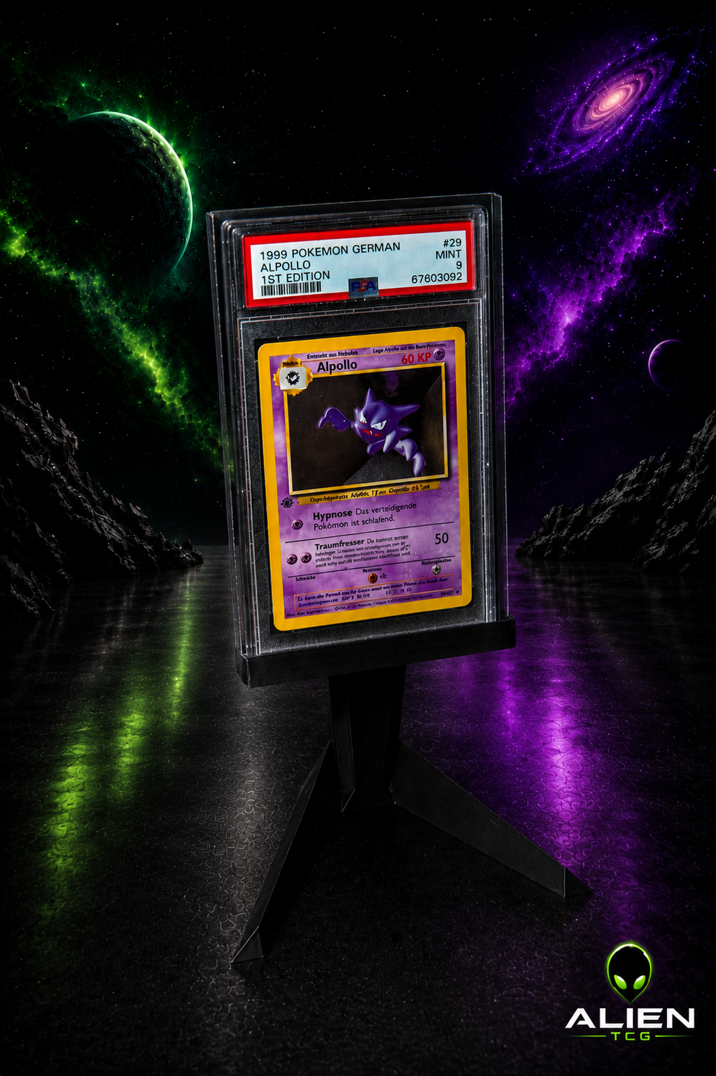 Pokemon TCG PSA bewerteter Slab Monderner Präsentationsständer