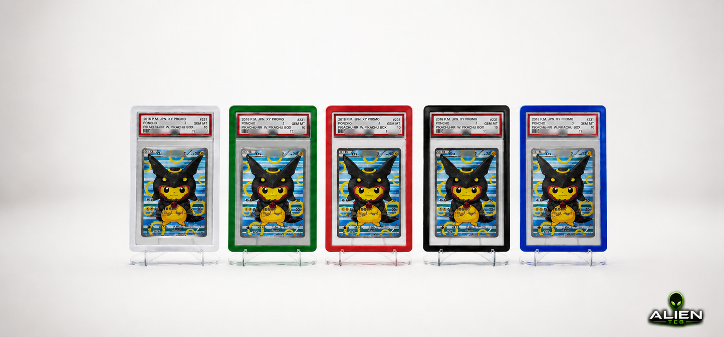 PSA Silikon Bumper Schutzhülle Grading Slab Sammelkarte TCG viele Farben Zubehör