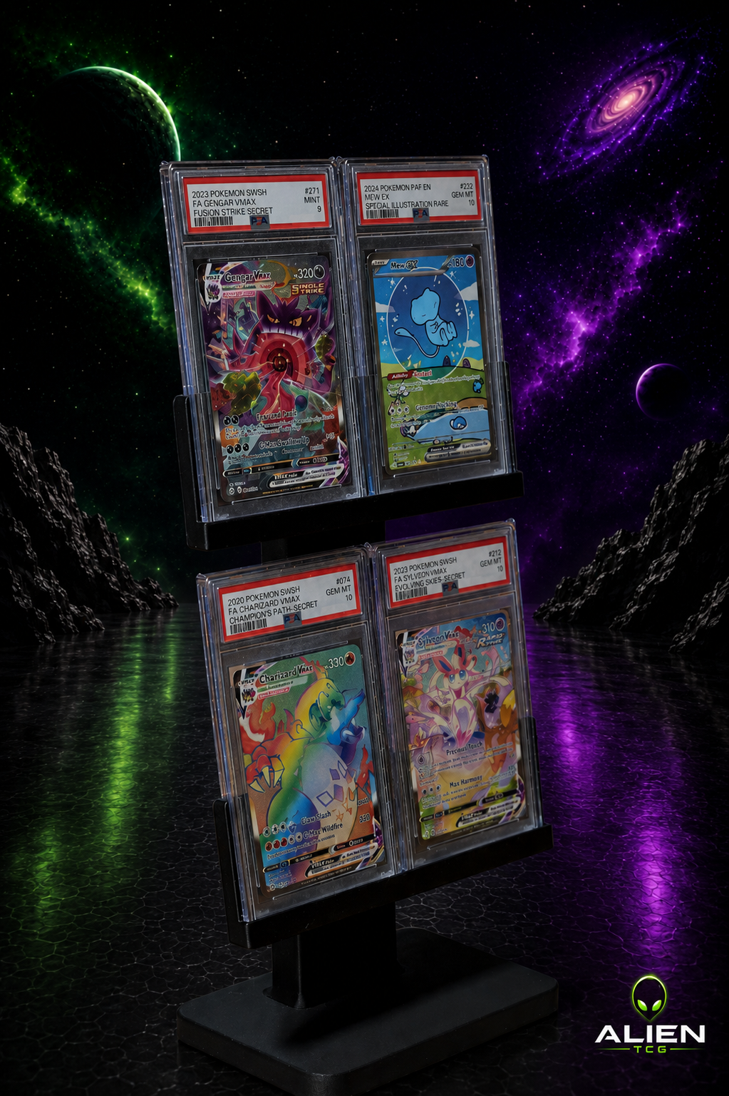 2x2 Pokemon PSA Slab Moderner TCG Display-Ständer