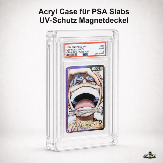 Acryl Case für PSA Slabs UV-Schutz Magnetdeckel TCG Display für Pokémon Karten