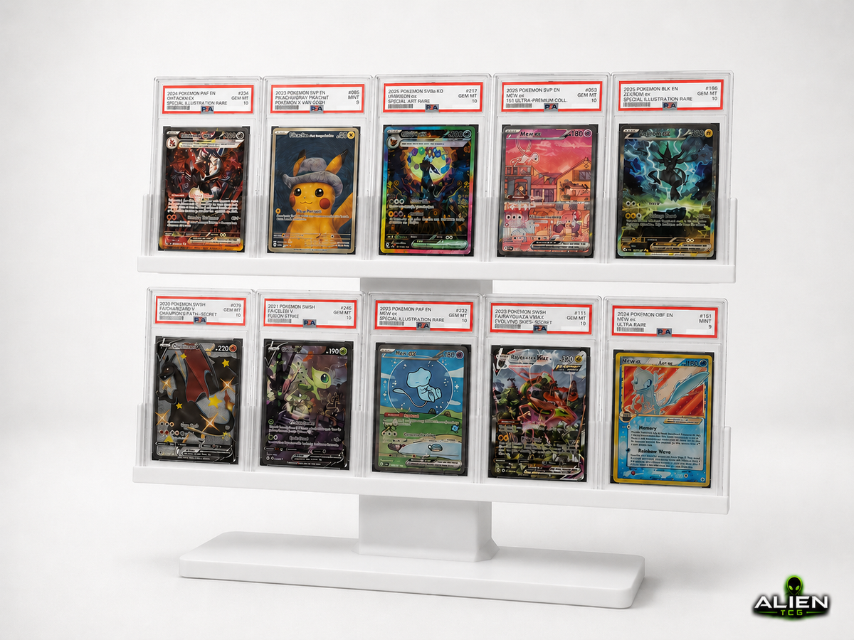 5x2 Pokémon PSA/CGC Slab Moderner TCG Display Ständer