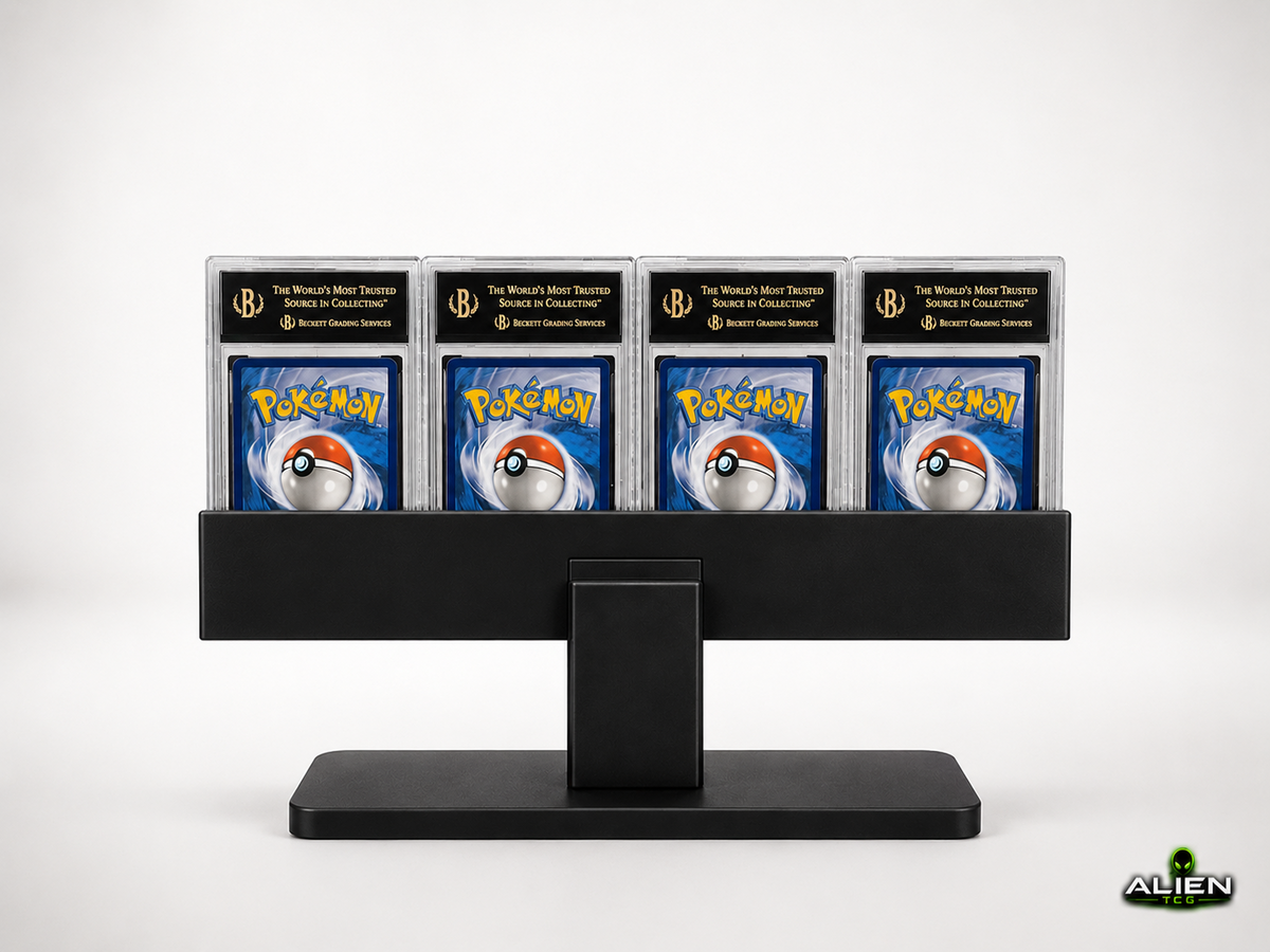 Pokémon BGS Slab Display Ständer 4x1 Grading Kartenhalter TCG Zubehör Aufsteller