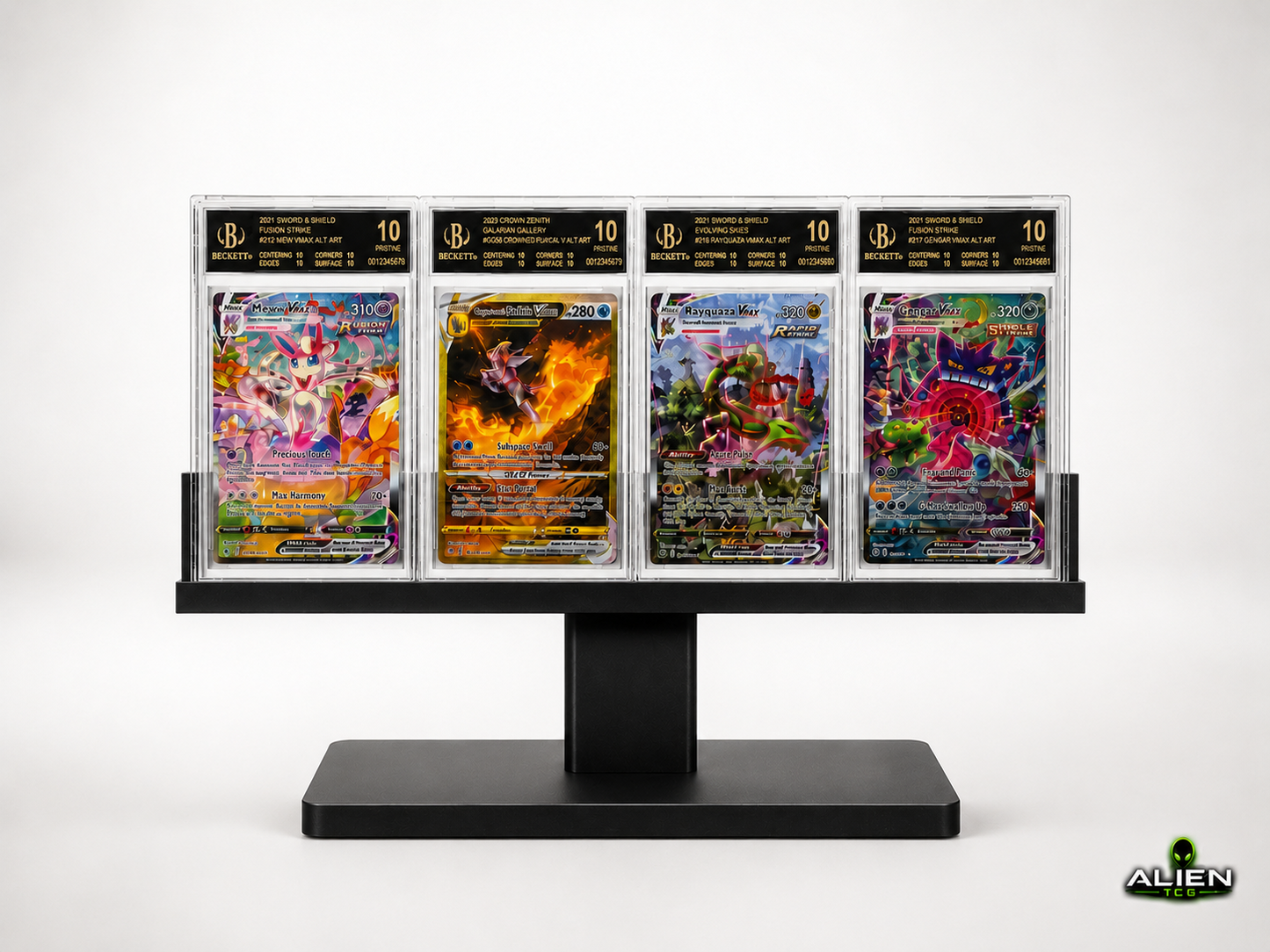 Pokémon BGS Slab Display Ständer 4x1 Grading Kartenhalter TCG Zubehör Aufsteller